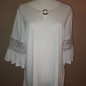 White Blouse-JM Collection- Size L